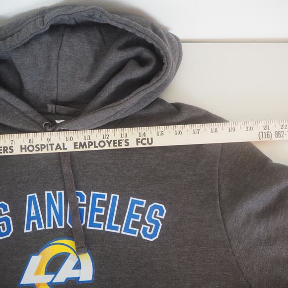 Los Angeles Rams Gray Pullover Fanatics Hoodie Unisex Size L NFL - Picture 5 of 10